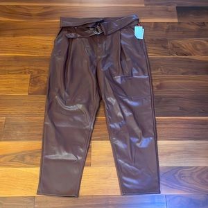 NWT Open Edit faux leather pants XL